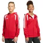Sudadera con capucha y cremallera completa adidas Tiro 26 League niños roja KF9101 152cm