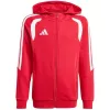 Sudadera con capucha y cremallera completa adidas Tiro 26 League niños roja KF9101 152cm