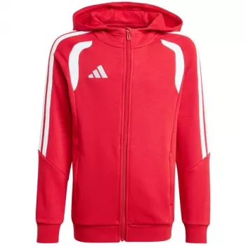 Sudadera con capucha niños adidas Tiro 26 League con cremallera completa roja KF9101 164cm