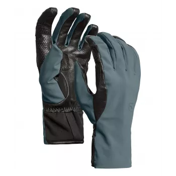 Guantes softshell Ortovox Tour Glove, gris ártico oscuro, talla: M