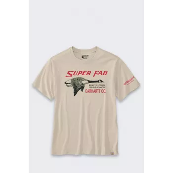 Camiseta Carhartt Lightweight Graphic Fab Oat Milk