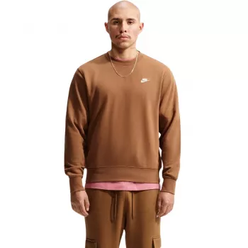 Sudadera Nike Club FT hombre marrón claro FN3888 270 XL
