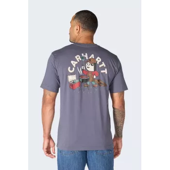 Camiseta Carhartt Irvine Grill BLUESTONE