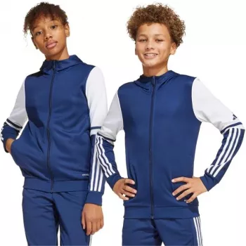 Sudadera con capucha adidas Squadra 25 Hoody para niños azul marino-blanco JD4800 140cm