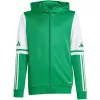 Sudadera con capucha adidas Squadra 25 Hoody para niños verde-blanco JP3163 128cm