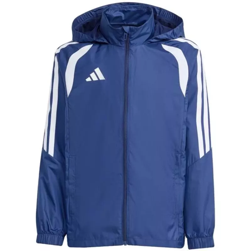 Cortavientos adidas Tiro 26 League niños chaqueta cortavientos azul marino JY9725 140cm