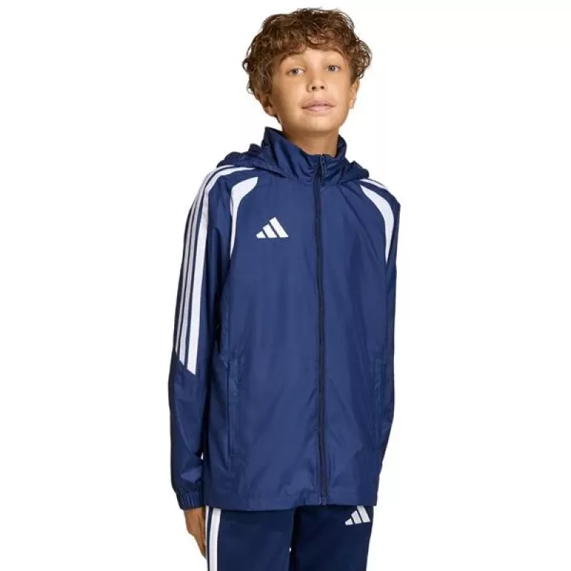 Cortavientos adidas Tiro 26 League niños chaqueta cortavientos azul marino JY9725 128cm