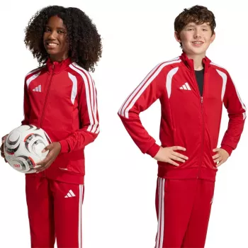 Sudadera de entrenamiento adidas Tiro 26 League Training para niños rojo JY7200 116cm