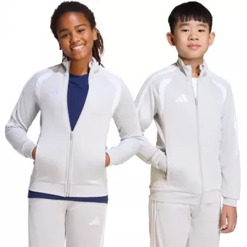 Sudadera de entrenamiento adidas Tiro 26 League Training para niños gris claro JY7198 152cm