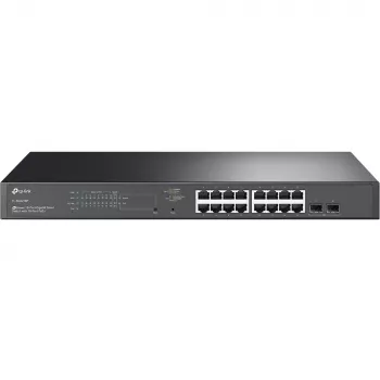 Switch de red TP-Link JetStream TL-SG2218P Managed L2/L2+ Gigabit Ethernet (10/100/1000) con soporte PoE 1U Negro