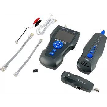 Comprobador profesional de cables de red y coaxial A-LAN NI056 con TDR, PING, PoE