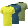 4F M4217 Camiseta hombre pack de 3 amarillo, azul, verde 4FWSS26TTSHM4217 90S 4XL
