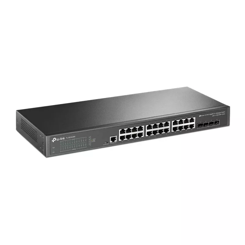 Switch de red TP-Link JetStream TL-SG3428X Managed L2+/L3 Gigabit Ethernet (10/100/1000) 1U negro