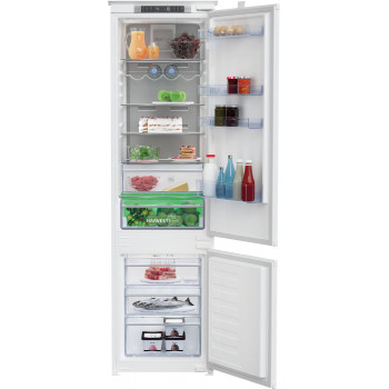 Frigorífico BEKO BCNA306E4SN integrable, 193,5 cm, clase de eficiencia energética E, HarvestFresh, Neo Frost, Metal Wall
