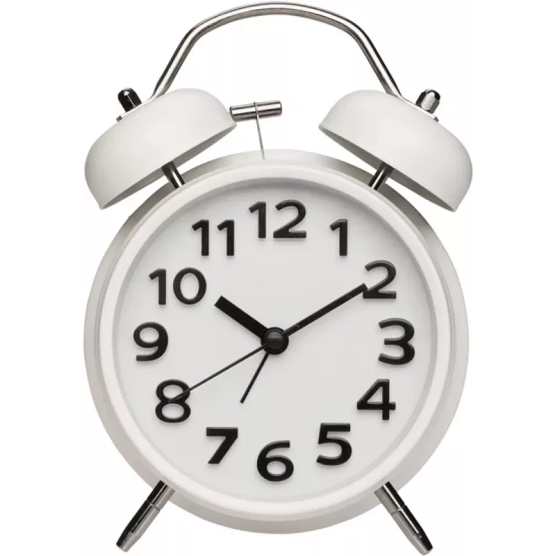 TFA Dostmann despertador de doble campana blanco 60.1040.02