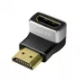 LogiLink AH0005A adaptador HDMI 8K 90° conector macho a conector hembra 48 Gbps negro