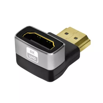LogiLink AH0005A adaptador HDMI 8K 90° conector macho a conector hembra 48 Gbps negro
