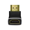 LogiLink AH0005A adaptador HDMI 8K 90° conector macho a conector hembra 48 Gbps negro