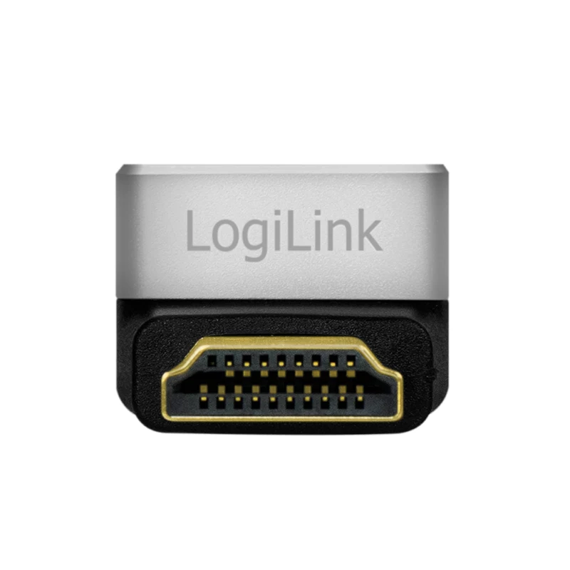 LogiLink AH0005A adaptador HDMI 8K 90° conector macho a conector hembra 48 Gbps negro