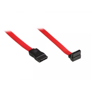 EXSYS cable de datos SATA III con conector acodado, 0,5 m, rojo EX-K3605