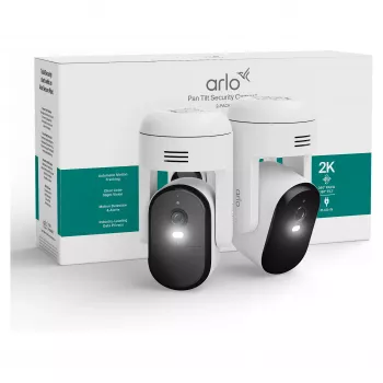 Arlo Essential 3 cámara de vigilancia PTZ 2K (pack de 2, blanco)