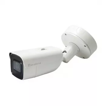 LevelOne FCS-5095 cámara IP tipo bala exterior 8MP con IR, PoE, IK10
