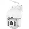 FOSCAM SD8P cámara exterior con giro/inclinación y Wi-Fi, 8MP 4K, zoom óptico 4x, IP66, blanca