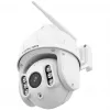 FOSCAM SD8P cámara exterior con giro/inclinación y Wi-Fi, 8MP 4K, zoom óptico 4x, IP66, blanca