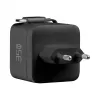 EFB Elektronik G352CE cargador de pared GaN USB-C 35W con cable retráctil de 0,7m, PD3.0 y QC3.0, negro