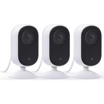 Arlo Essential 3 cámara de vigilancia interior 2K con giro/inclinación y zoom (pack de 2, blanca)