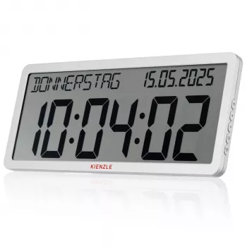 KIENZLE reloj de pared radiocontrolado con indicador de fecha blanco