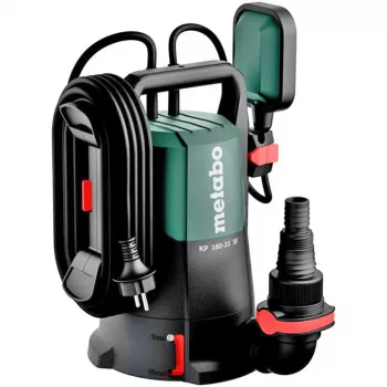 Metabo KP 160-35 SF bomba combinada sumergible/de presión 500 W, 16000 l/h, 7,5 m, partículas 35 mm, cable de 10 m, negro/verde 601792000