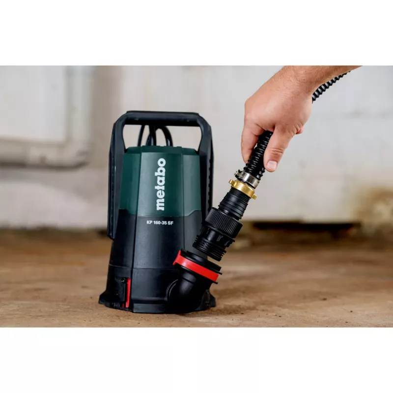 Metabo KP 160-35 SF bomba combinada sumergible/de presión 500 W, 16000 l/h, 7,5 m, partículas 35 mm, cable de 10 m, negro/verde 601792000