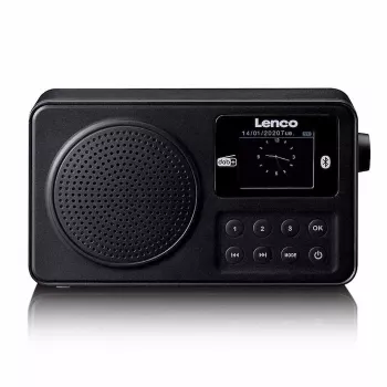 Lenco PDR-033BK radio portátil DAB+/FM con Bluetooth y batería recargable - negro