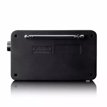 Lenco PDR-033BK radio portátil DAB+/FM con Bluetooth y batería recargable - negro