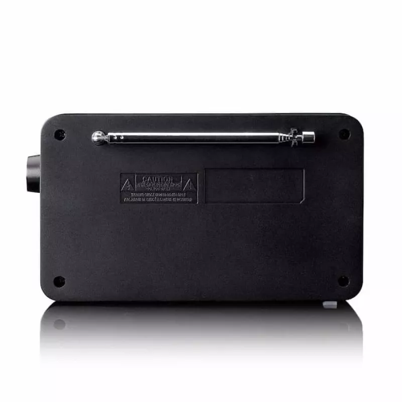 Lenco PDR-033BK radio portátil DAB+/FM con Bluetooth y batería recargable - negro