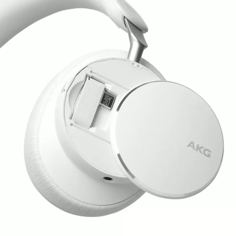 AKG N9 auriculares inalámbricos over-ear híbridos con ANC adaptativo, Bluetooth 5.3 - blanco
