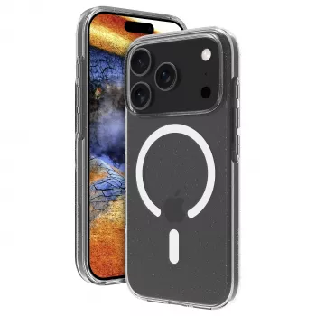 dbramante1928 Greenland Pro funda trasera para Apple iPhone 17 Pro - compatible con MagSafe - plástico reciclado - Stardust