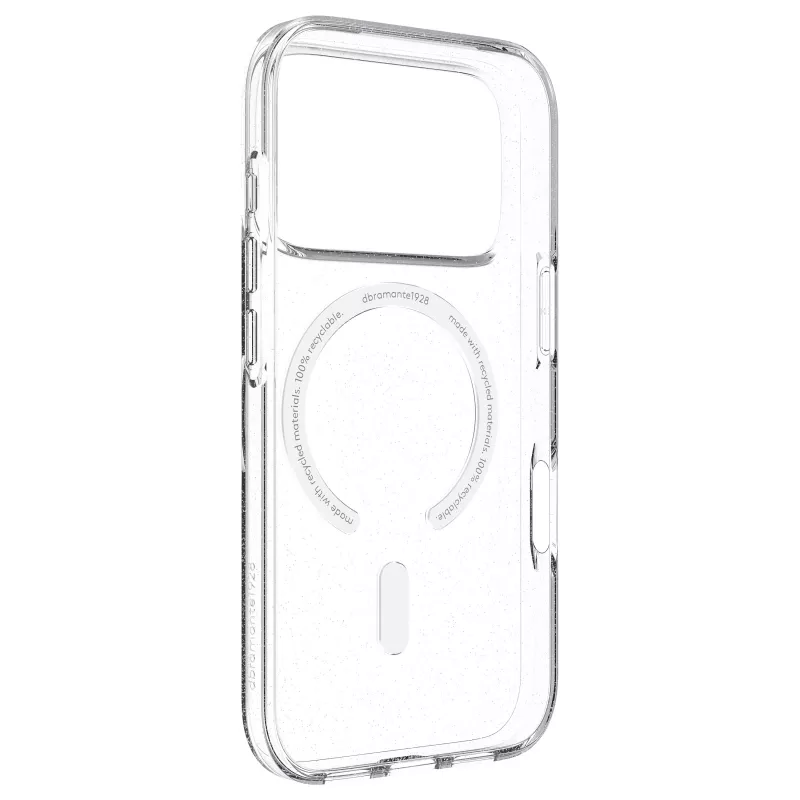 dbramante1928 Greenland Pro funda trasera para Apple iPhone 17 Pro - compatible con MagSafe - plástico reciclado - Stardust