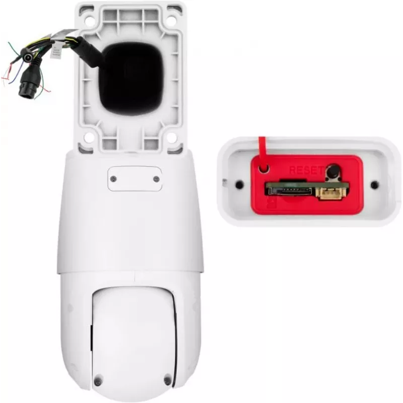 BCS LINE cámara IP PTZ 4MP con zoom óptico 5x, 50m IR, PoE, IP66, AI SMD Plus