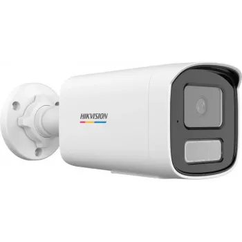Hikvision DS-2CD1T47G3-LIU(4mm) cámara IP tipo bala 4MP ColorVu Lite con luz blanca, micrófono integrado, IP67, PoE