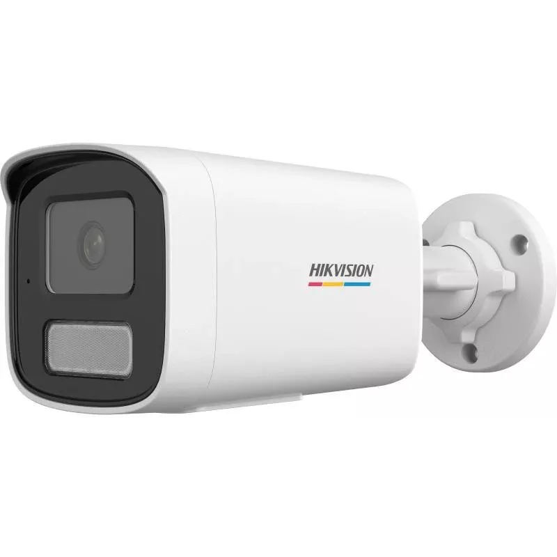 Hikvision DS-2CD1T47G3-LIU(4mm) cámara IP tipo bala 4MP ColorVu Lite con luz blanca, micrófono integrado, IP67, PoE