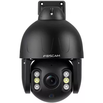 Foscam SD8EP cámara exterior con giro/inclinación y PoE, 8MP 4K, zoom óptico 4x, IP66, negro