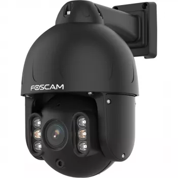 Foscam SD8EP cámara exterior con giro/inclinación y PoE, 8MP 4K, zoom óptico 4x, IP66, negro