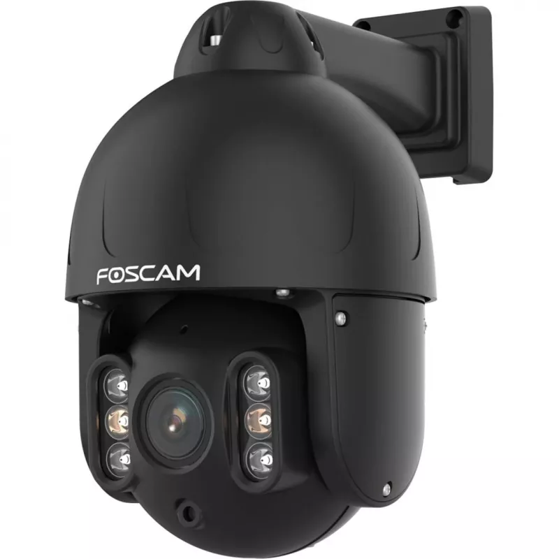 Foscam SD8EP cámara exterior con giro/inclinación y PoE, 8MP 4K, zoom óptico 4x, IP66, negro