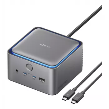 Anker Prime 14 en 1 Thunderbolt 5 docking station, 140W Power Delivery, 8K doble pantalla, refrigeración activa (A83B53A1)