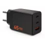 UAG SRGE Cargador de pared GaN 65W - 2x USB-C, 1x USB-A, negro