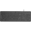 Teclado HP 150 con cable turco Q USB negro 664R5AA#AB8