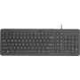 Teclado HP 150 con cable turco Q USB negro 664R5AA#AB8