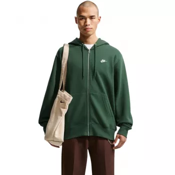 Nike hombre Club BB chaqueta con capucha y cremallera verde 2XL